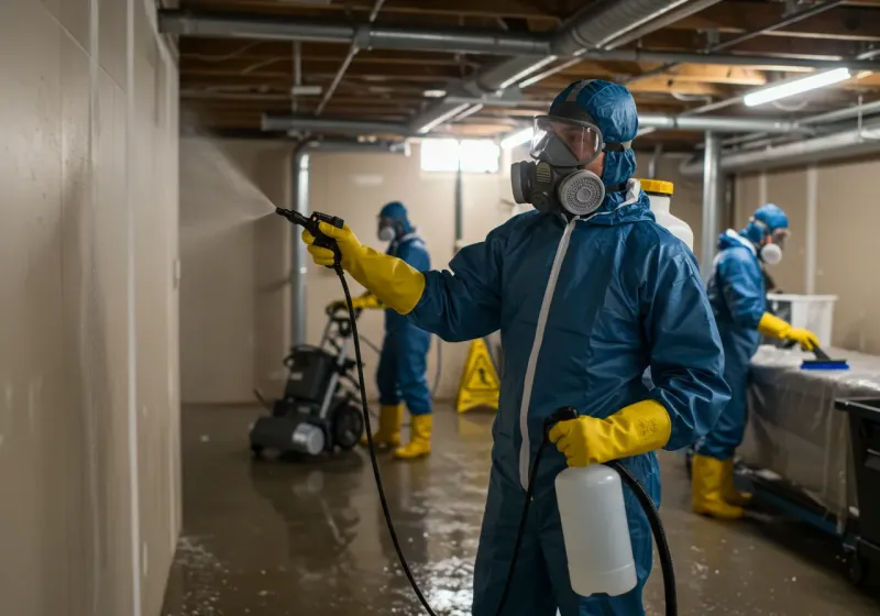 Basement Sanitization and Antimicrobial Treatment process in Nashville, AR